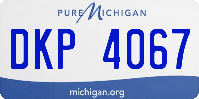 MI license plate DKP4067