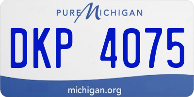 MI license plate DKP4075