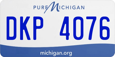 MI license plate DKP4076