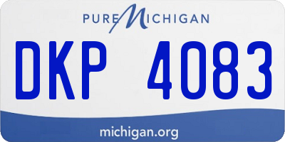 MI license plate DKP4083