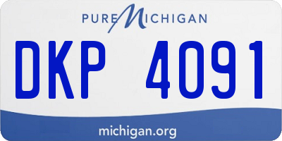MI license plate DKP4091