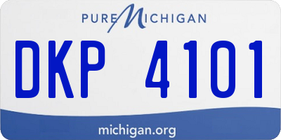 MI license plate DKP4101