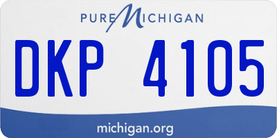 MI license plate DKP4105