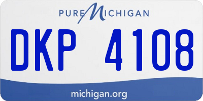 MI license plate DKP4108
