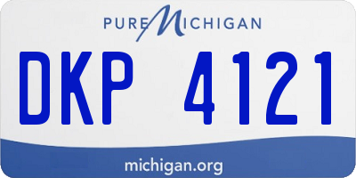 MI license plate DKP4121