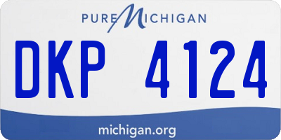MI license plate DKP4124