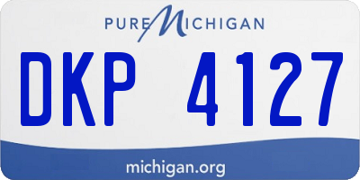 MI license plate DKP4127