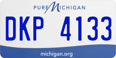 MI license plate DKP4133