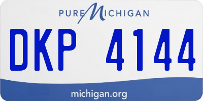 MI license plate DKP4144