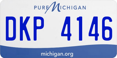 MI license plate DKP4146