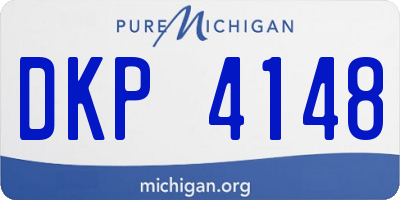 MI license plate DKP4148
