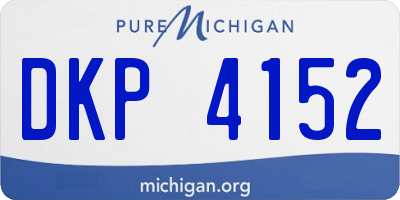 MI license plate DKP4152