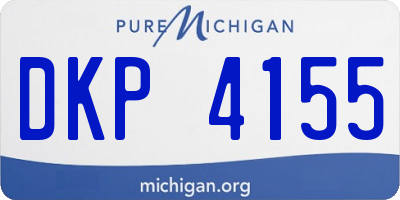 MI license plate DKP4155
