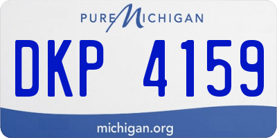 MI license plate DKP4159