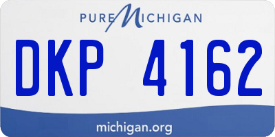 MI license plate DKP4162