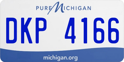 MI license plate DKP4166