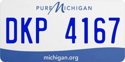 MI license plate DKP4167