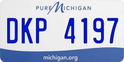 MI license plate DKP4197