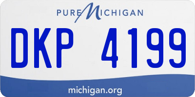 MI license plate DKP4199