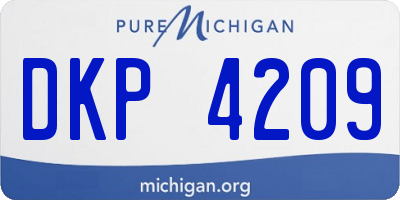 MI license plate DKP4209
