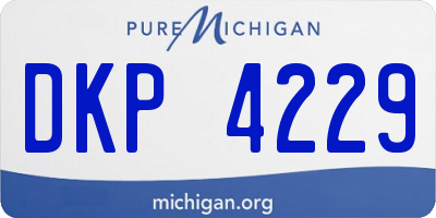 MI license plate DKP4229