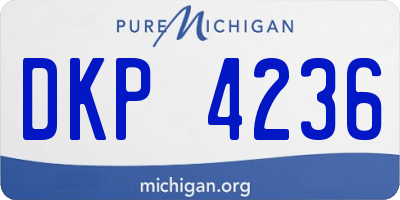 MI license plate DKP4236