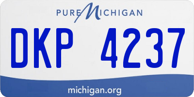 MI license plate DKP4237