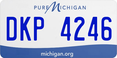 MI license plate DKP4246