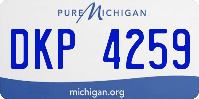 MI license plate DKP4259