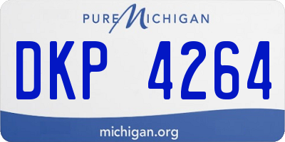MI license plate DKP4264