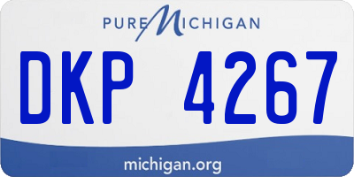 MI license plate DKP4267