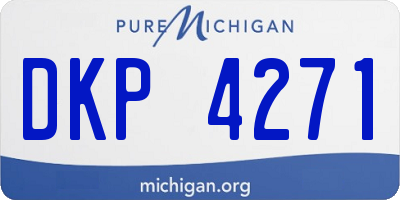 MI license plate DKP4271