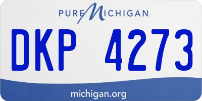 MI license plate DKP4273
