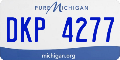 MI license plate DKP4277