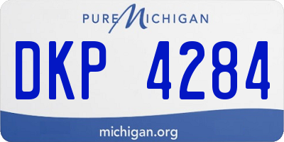 MI license plate DKP4284