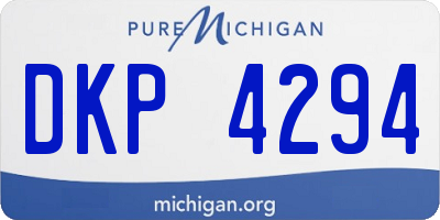 MI license plate DKP4294
