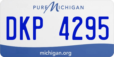 MI license plate DKP4295
