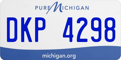 MI license plate DKP4298
