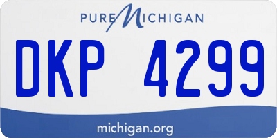 MI license plate DKP4299