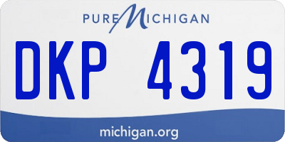 MI license plate DKP4319