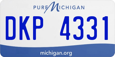 MI license plate DKP4331