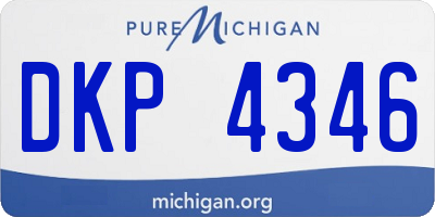 MI license plate DKP4346