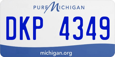 MI license plate DKP4349