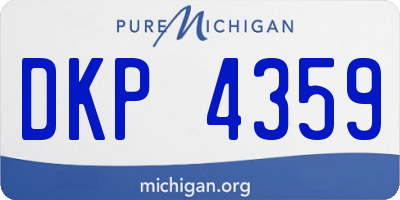 MI license plate DKP4359