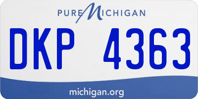 MI license plate DKP4363