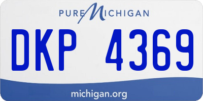 MI license plate DKP4369