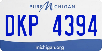 MI license plate DKP4394