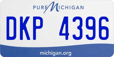 MI license plate DKP4396