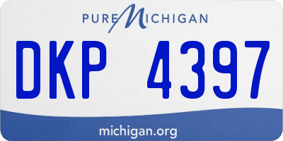 MI license plate DKP4397