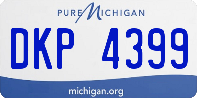 MI license plate DKP4399